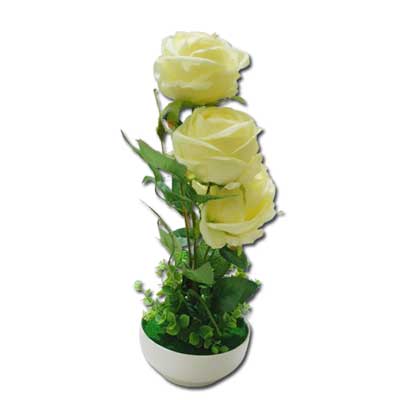 "Artificial Flowers Pot -525-code 001 - Click here to View more details about this Product